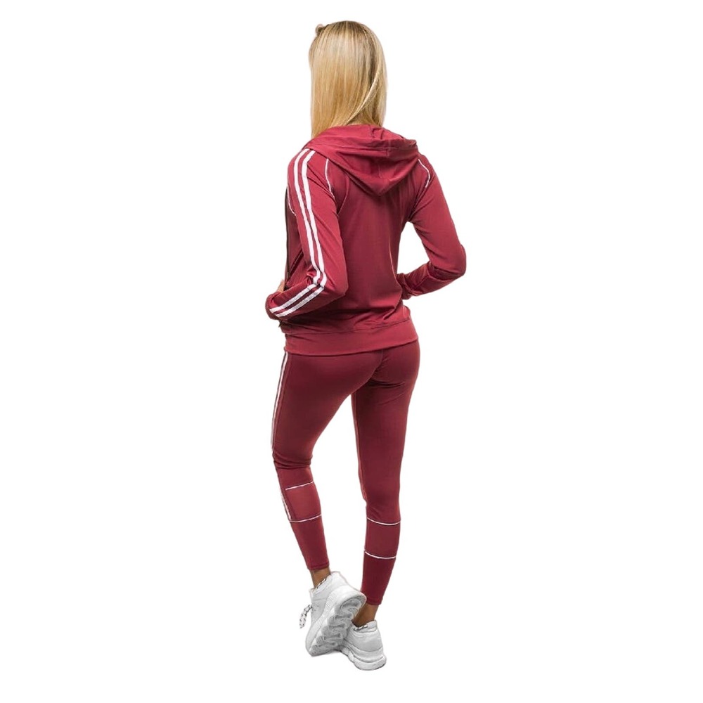 Women’s Burgundy Track Suit Set - Picture 2 of 9